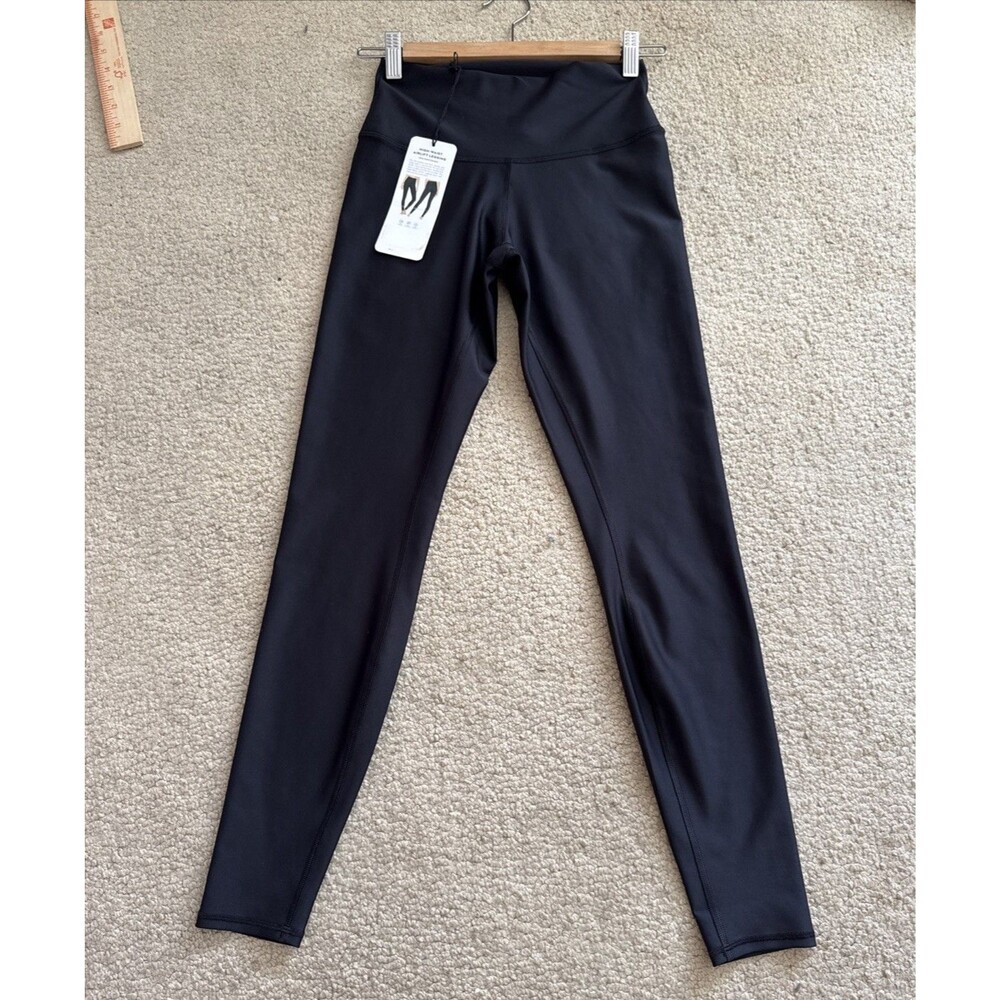 NWT Alo Yoga Airlift High-Waist 7/8 Line Up Legging Black Women's Small